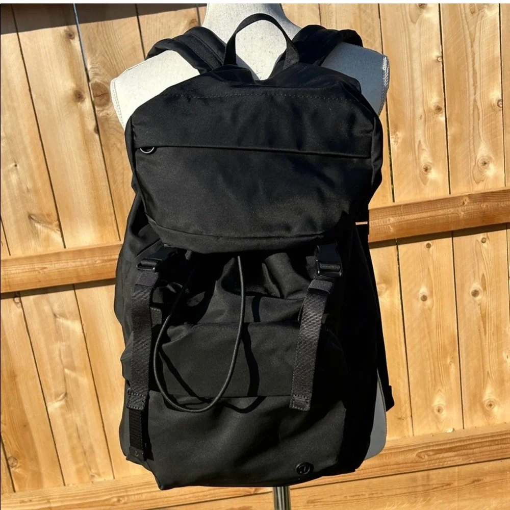 Black Rucksack Backpack - Picture 6 of 11